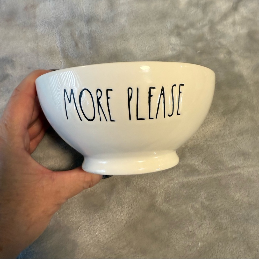 Rae Dunn "MORE PLEASE" Breakfast Cereal Bowl - Artisan‎ Collection by Magenta!